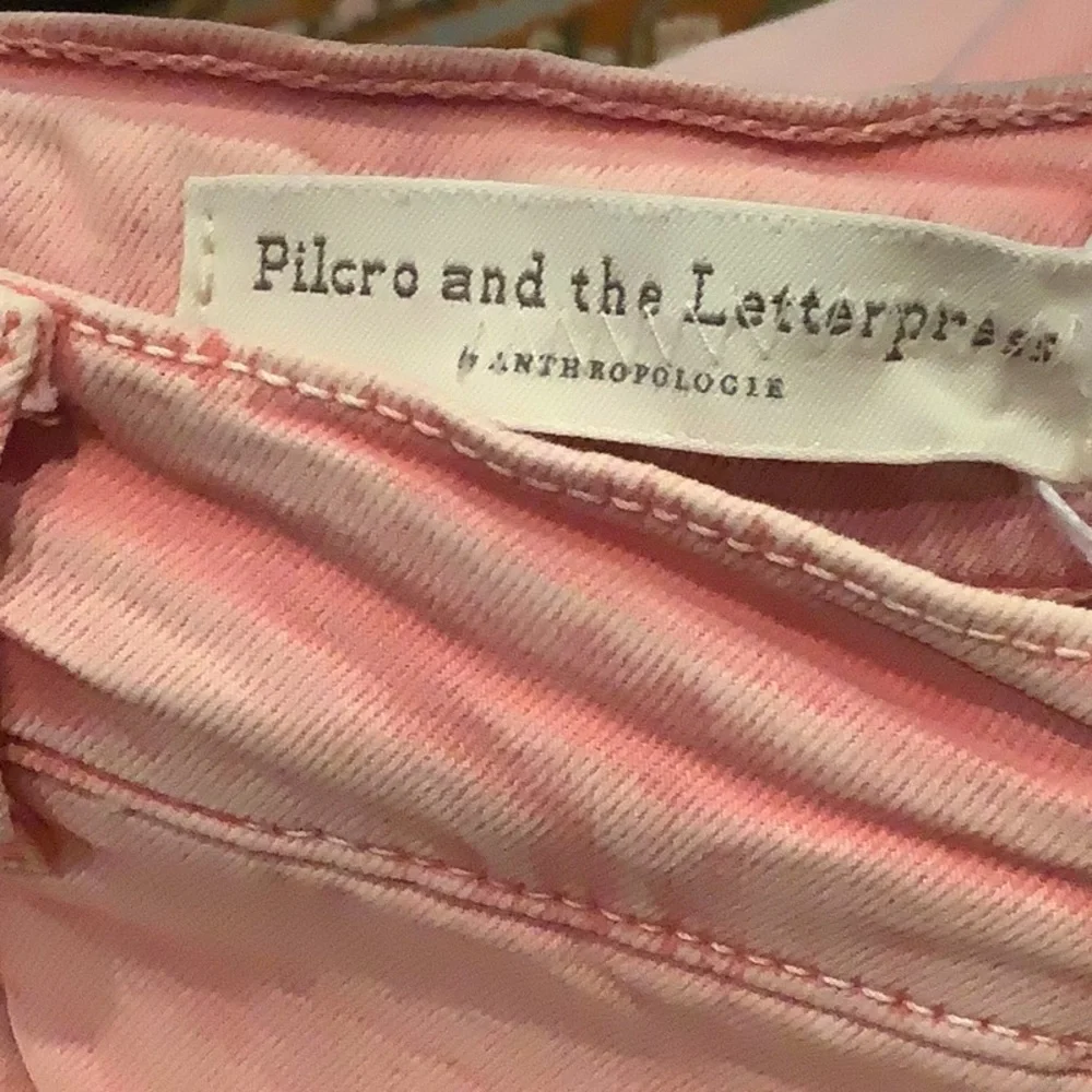 Anthropologie Pilcro & the Letterpress Ultra High Rise Straight Jeans Acid Wash